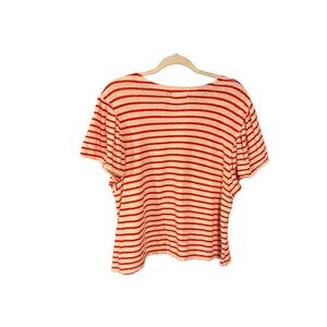 Madewell Flutter-Sleeve Top Yorktown Stripe XL